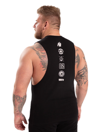 Gorilla Wear Lopez Drop Armhole Tank Top, black
