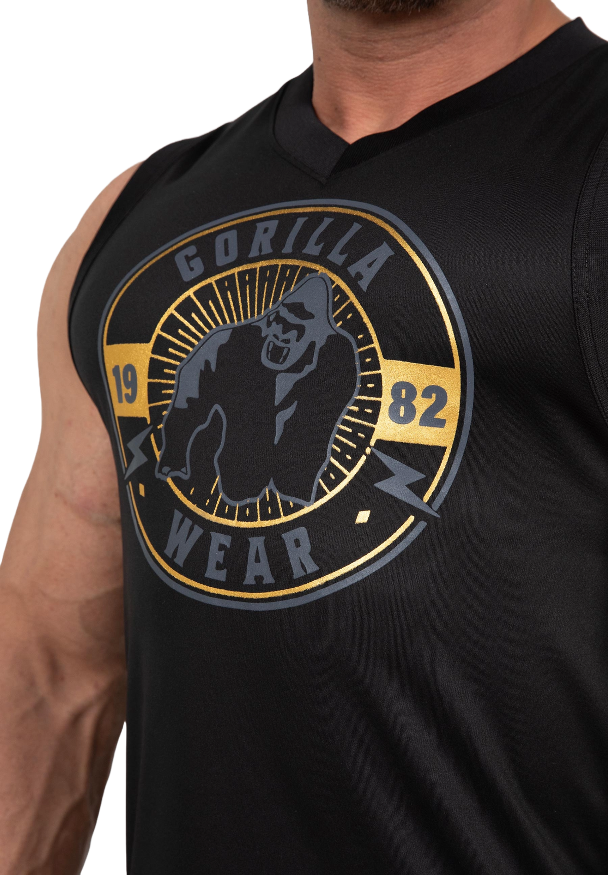 Gorilla Wear Orlando Jersey Tank Top, black
