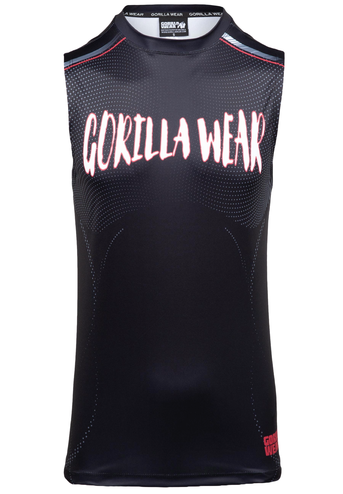 Gorilla Wear Clayton Tank Top, black/red