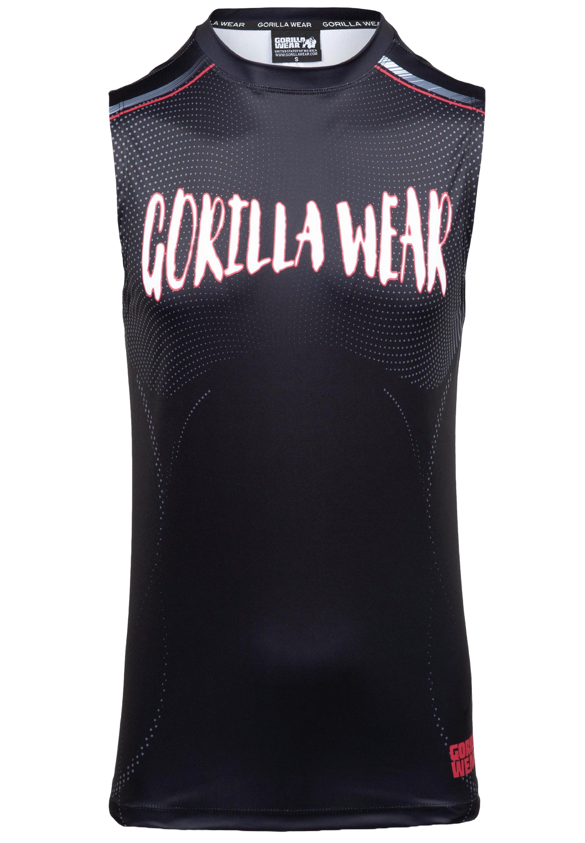 Gorilla Wear Clayton Tank Top, black/red