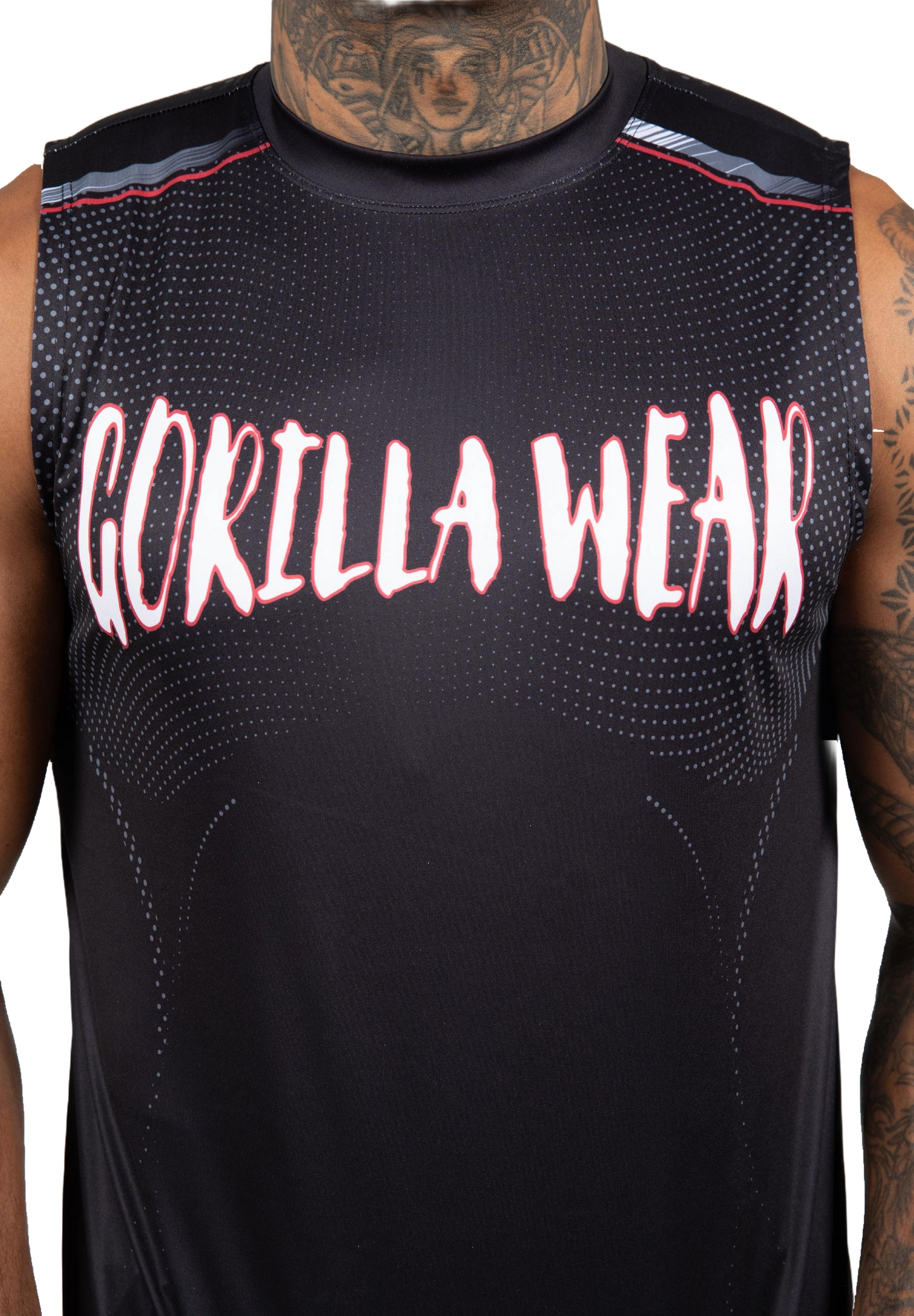 Gorilla Wear Clayton Tank Top, black/red