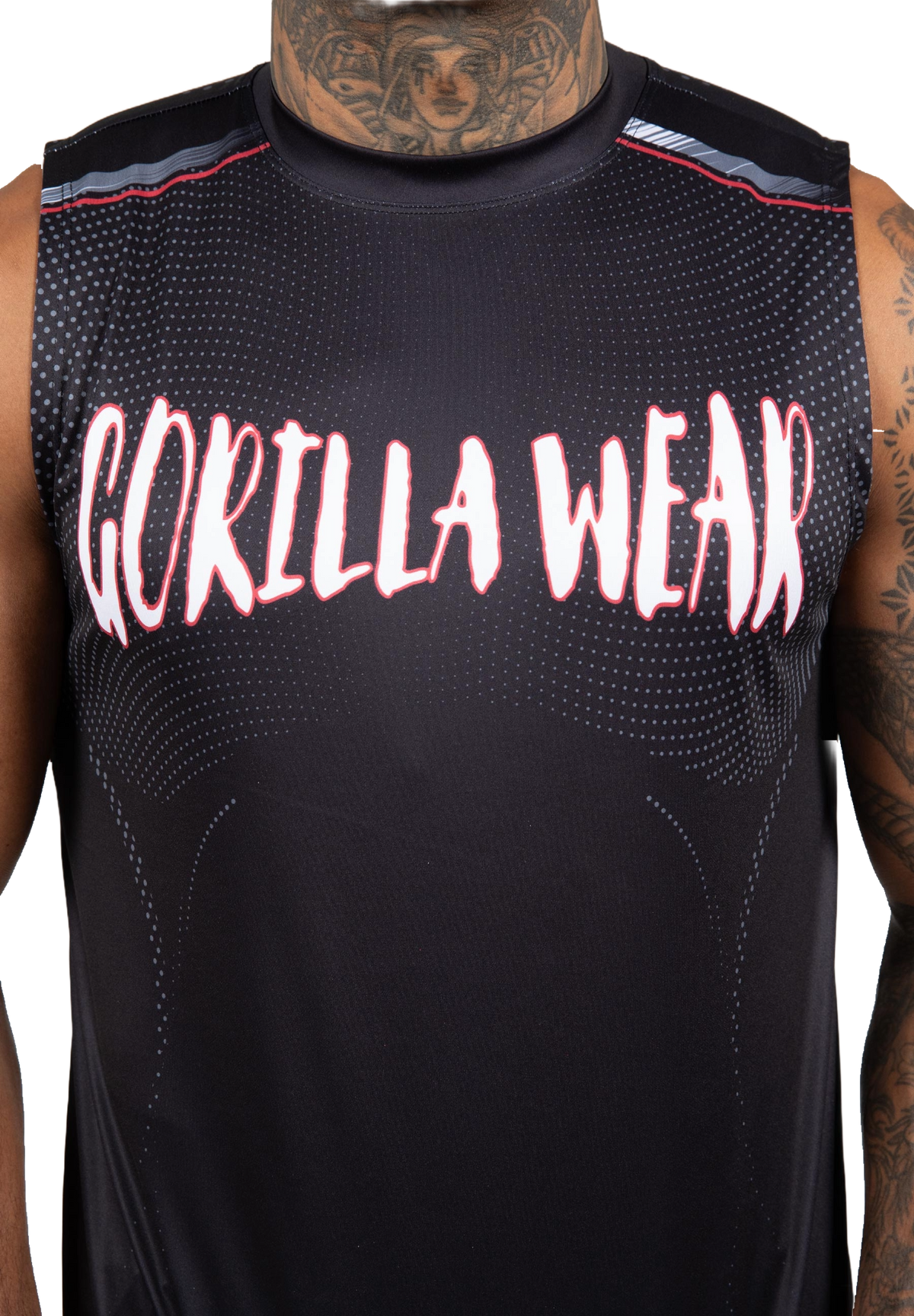 Gorilla Wear Clayton Tank Top, black/red
