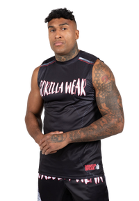 Gorilla Wear Clayton Tank Top, black/red