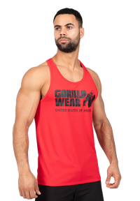 Gorilla Wear Classic Training Tank Top, red