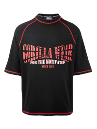 Gorilla Wear Finley Oversized T-Shirt, black/red