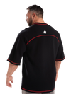 Gorilla Wear Finley Oversized T-Shirt, black/red