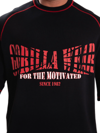 Gorilla Wear Finley Oversized T-Shirt, black/red