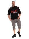 Gorilla Wear Finley Oversized T-Shirt, black/red