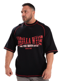 Gorilla Wear Finley Oversized T-Shirt, black/red