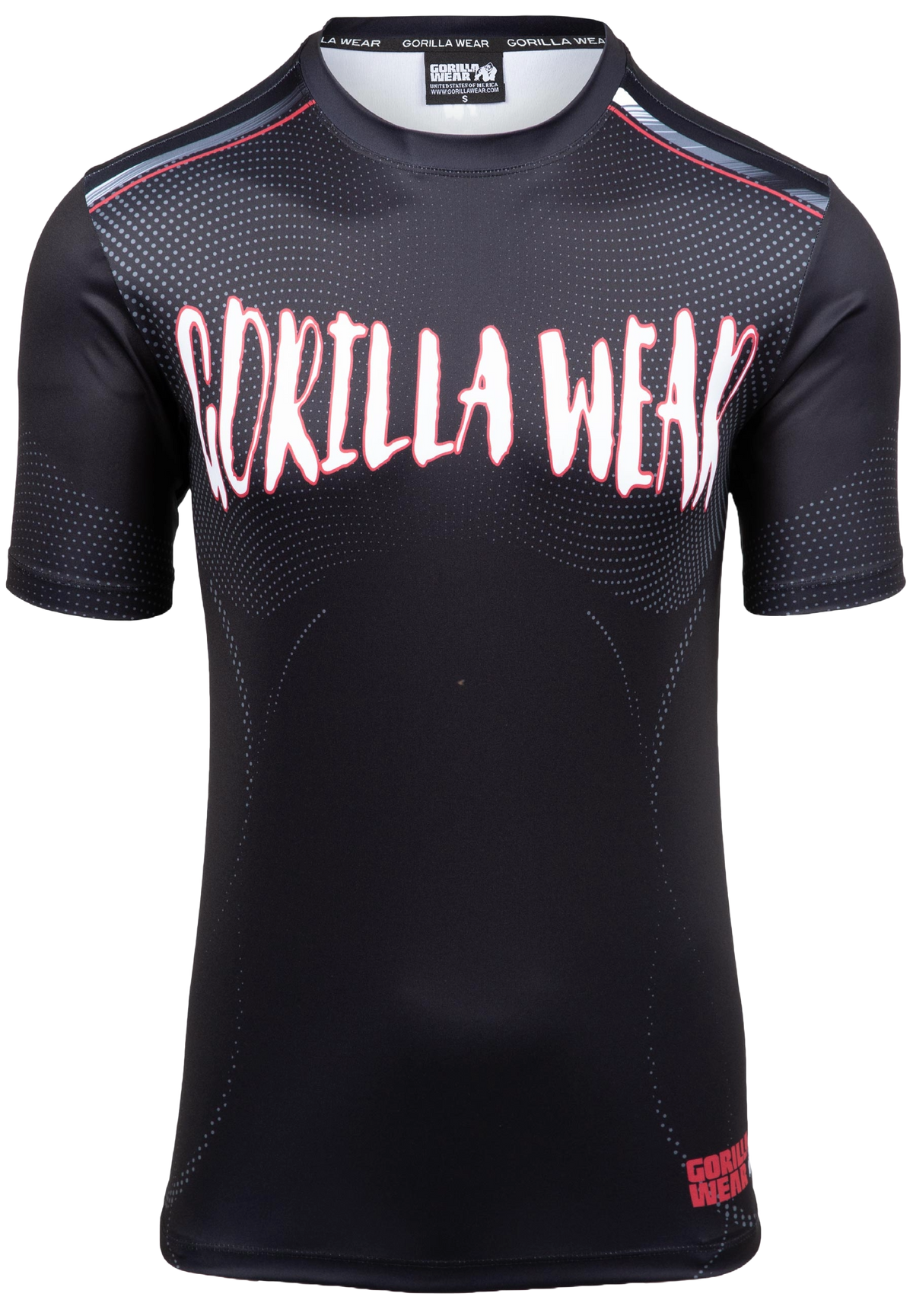 Gorilla Wear Clayton T-Shirt, black/red