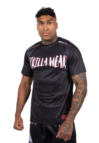 Gorilla Wear Clayton T-Shirt, black/red