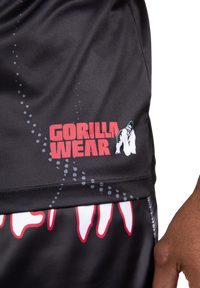 Gorilla Wear Clayton T-Shirt, black/red