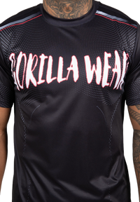 Gorilla Wear Clayton T-Shirt, black/red