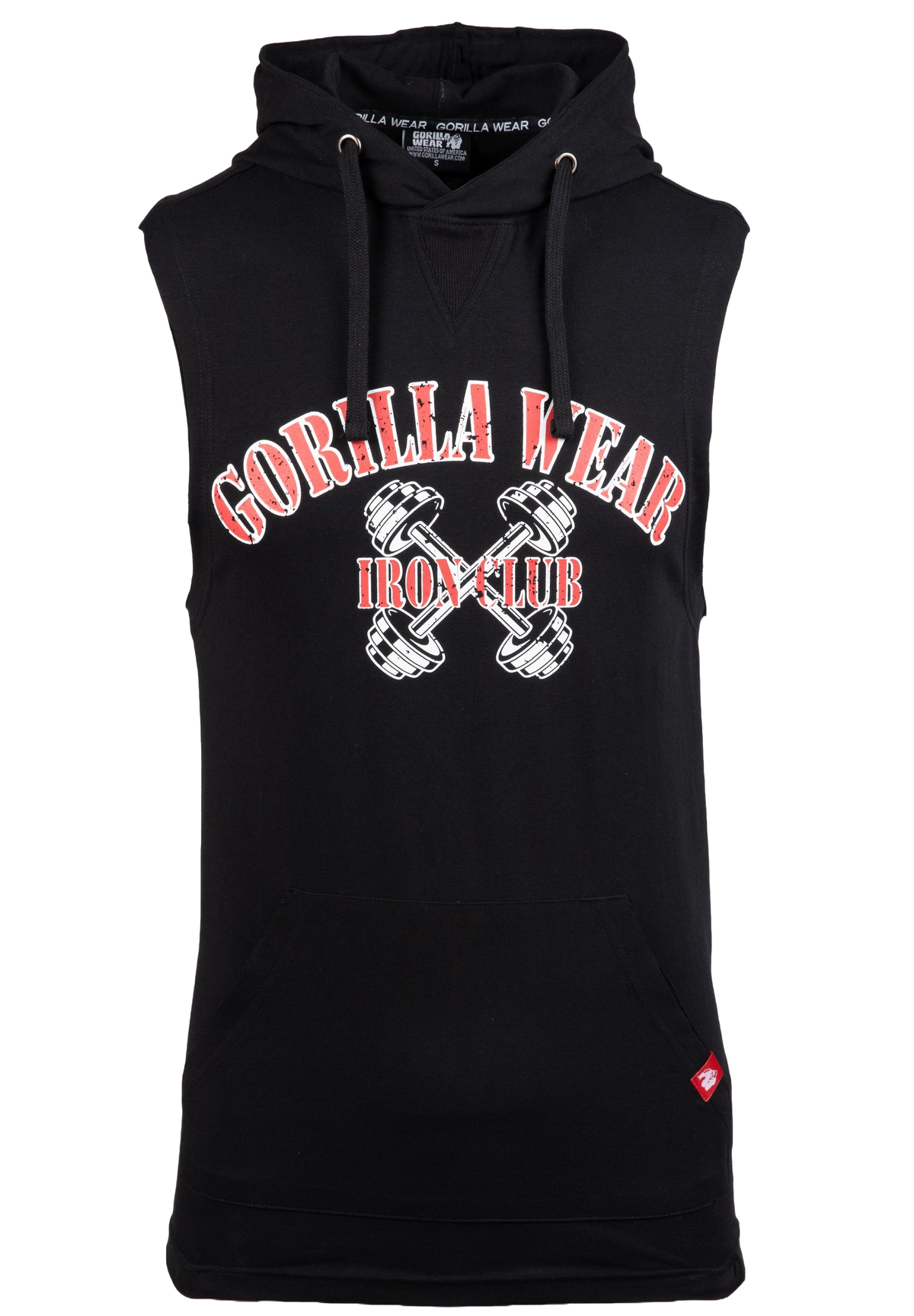 Gorilla Wear Chico S/L Hooded T-Shirt, black