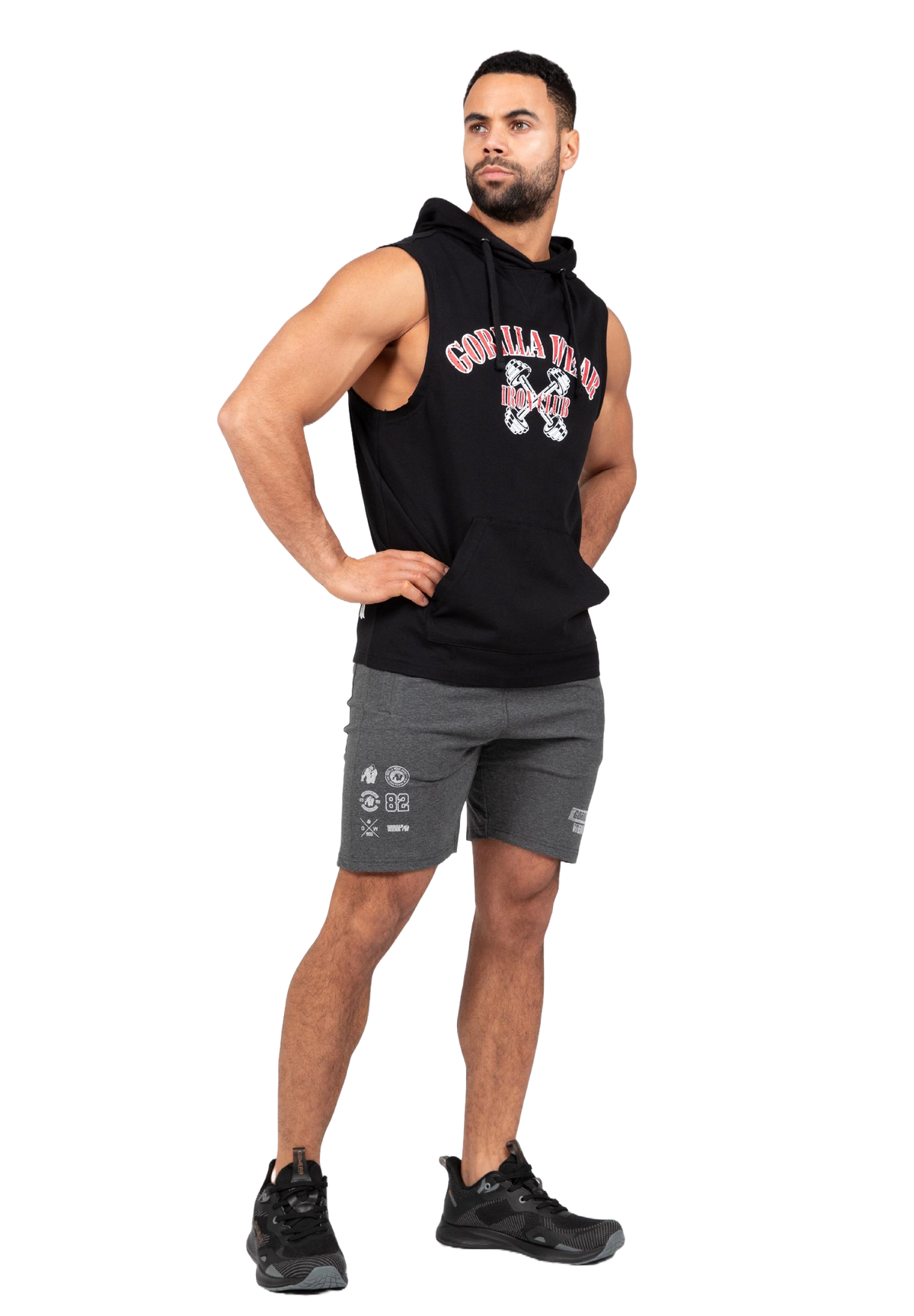 Gorilla Wear Chico S/L Hooded T-Shirt, black