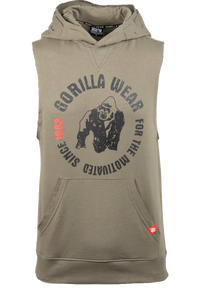 Gorilla Wear Marshall Sleeveless Hoodie, army green