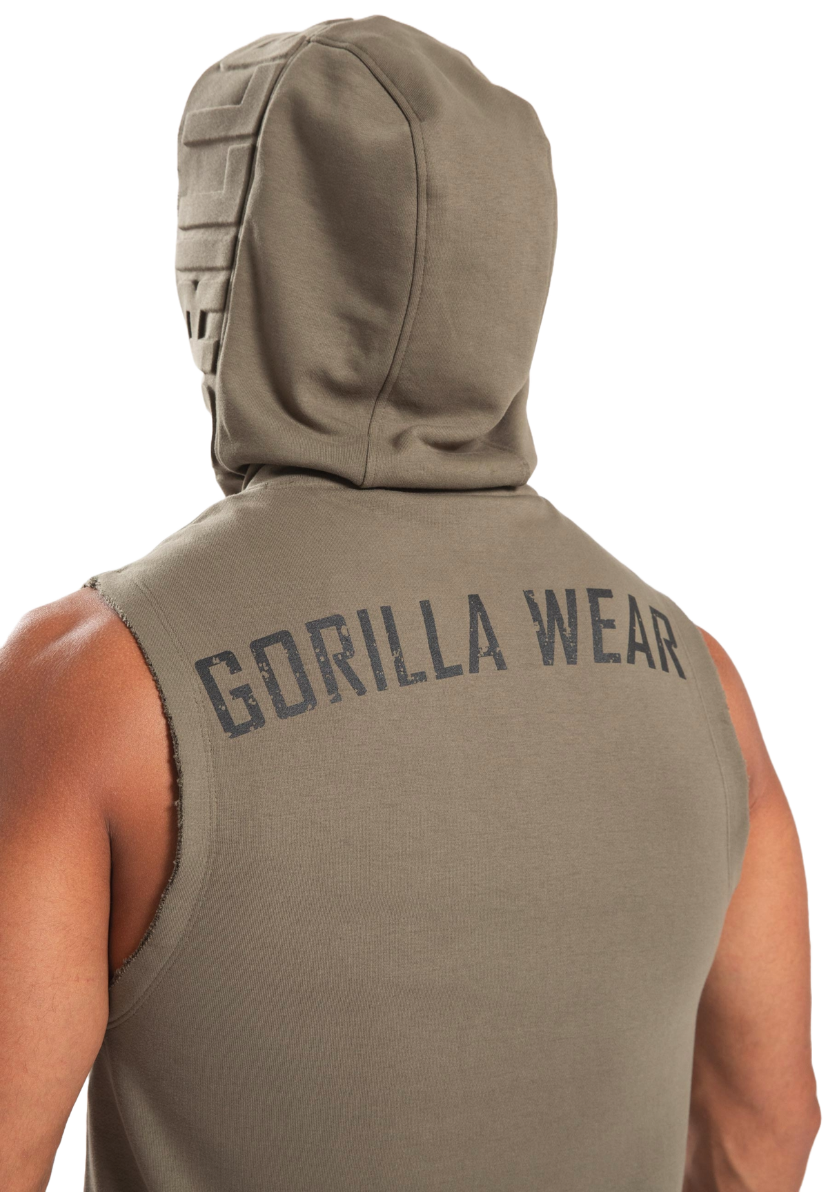 Gorilla Wear Marshall Sleeveless Hoodie, army green