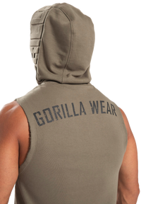 Gorilla Wear Marshall Sleeveless Hoodie, army green