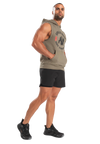 Gorilla Wear Marshall Sleeveless Hoodie, army green