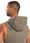 Gorilla Wear Marshall Sleeveless Hoodie, army green