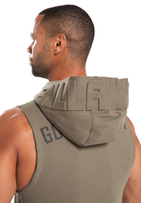 Gorilla Wear Marshall Sleeveless Hoodie, army green