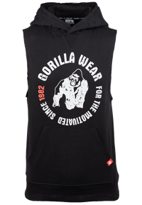 Gorilla Wear Marshall Sleeveless Hoodie, black
