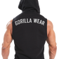 Gorilla Wear Marshall Sleeveless Hoodie, black