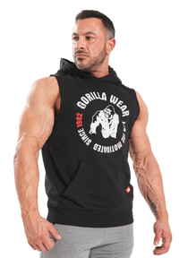 Gorilla Wear Marshall Sleeveless Hoodie, black