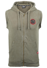 Gorilla Wear Silverdale Sleeveless Hoodie, army green