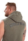 Gorilla Wear Silverdale Sleeveless Hoodie, army green