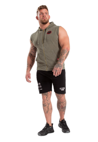Gorilla Wear Silverdale Sleeveless Hoodie, army green