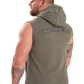 Gorilla Wear Silverdale Sleeveless Hoodie, army green