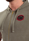 Gorilla Wear Silverdale Sleeveless Hoodie, army green