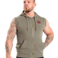 Gorilla Wear Silverdale Sleeveless Hoodie, army green