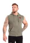 Gorilla Wear Silverdale Sleeveless Hoodie, army green