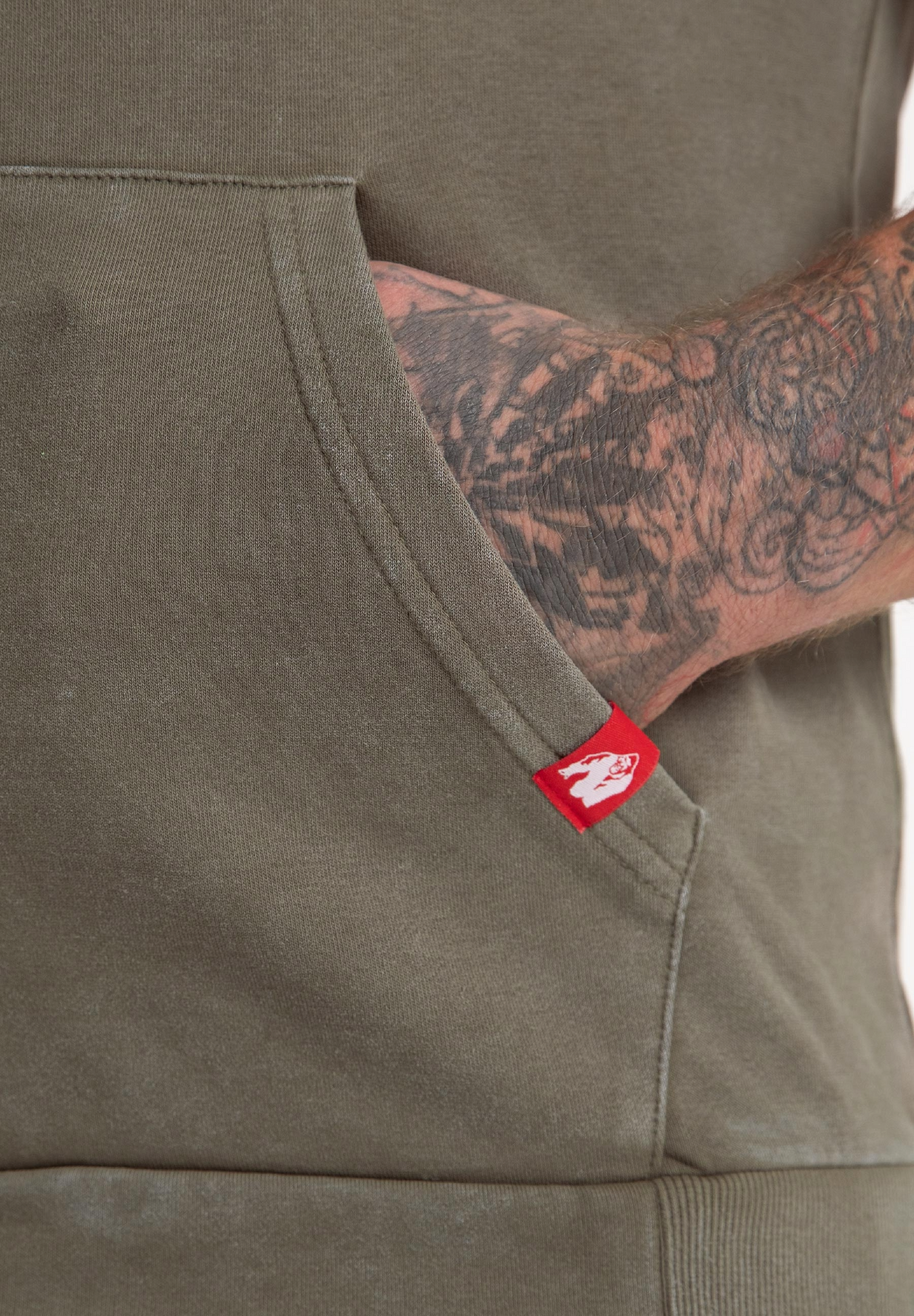 Gorilla Wear Silverdale Sleeveless Hoodie, army green