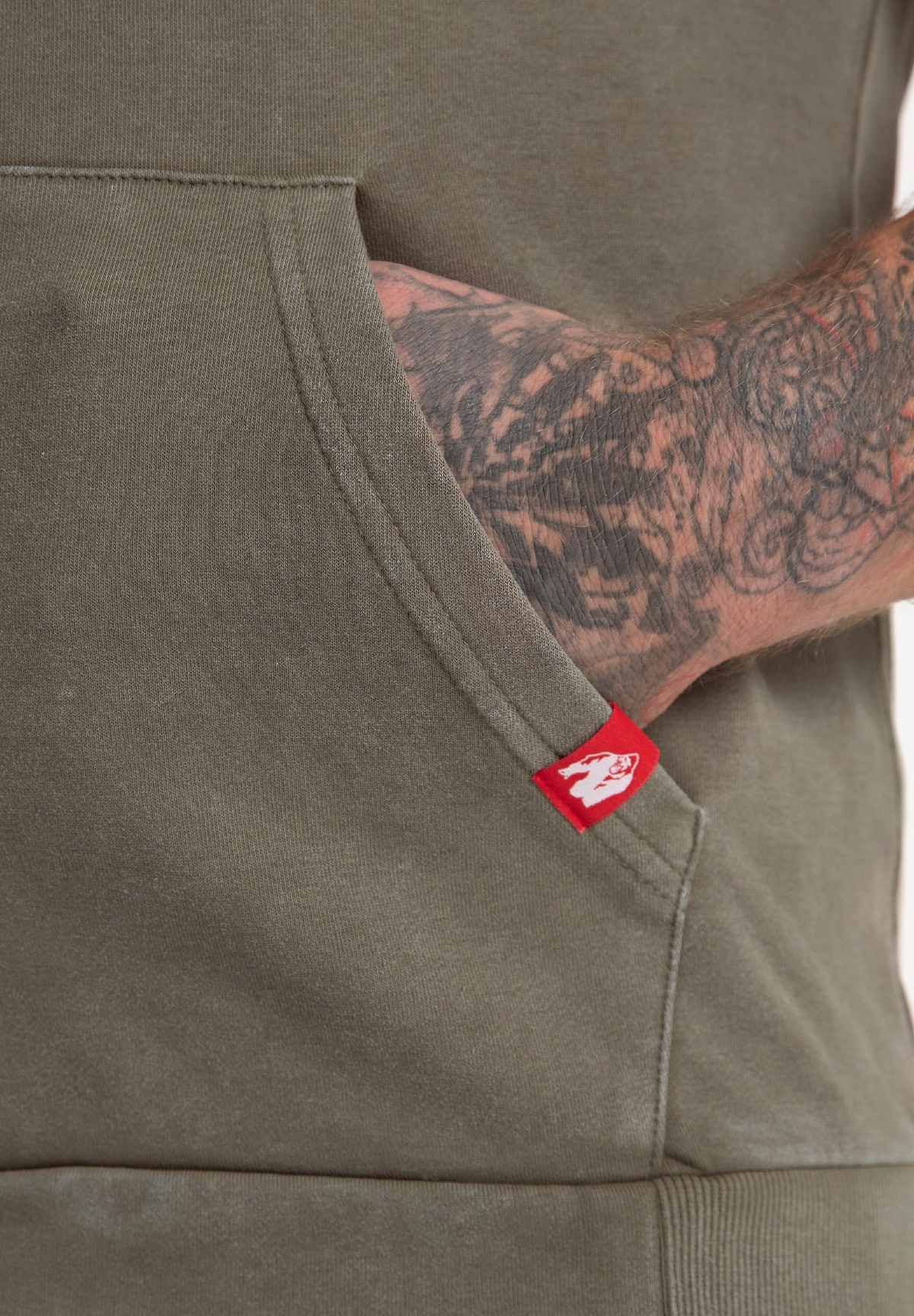 Gorilla Wear Silverdale Sleeveless Hoodie, army green