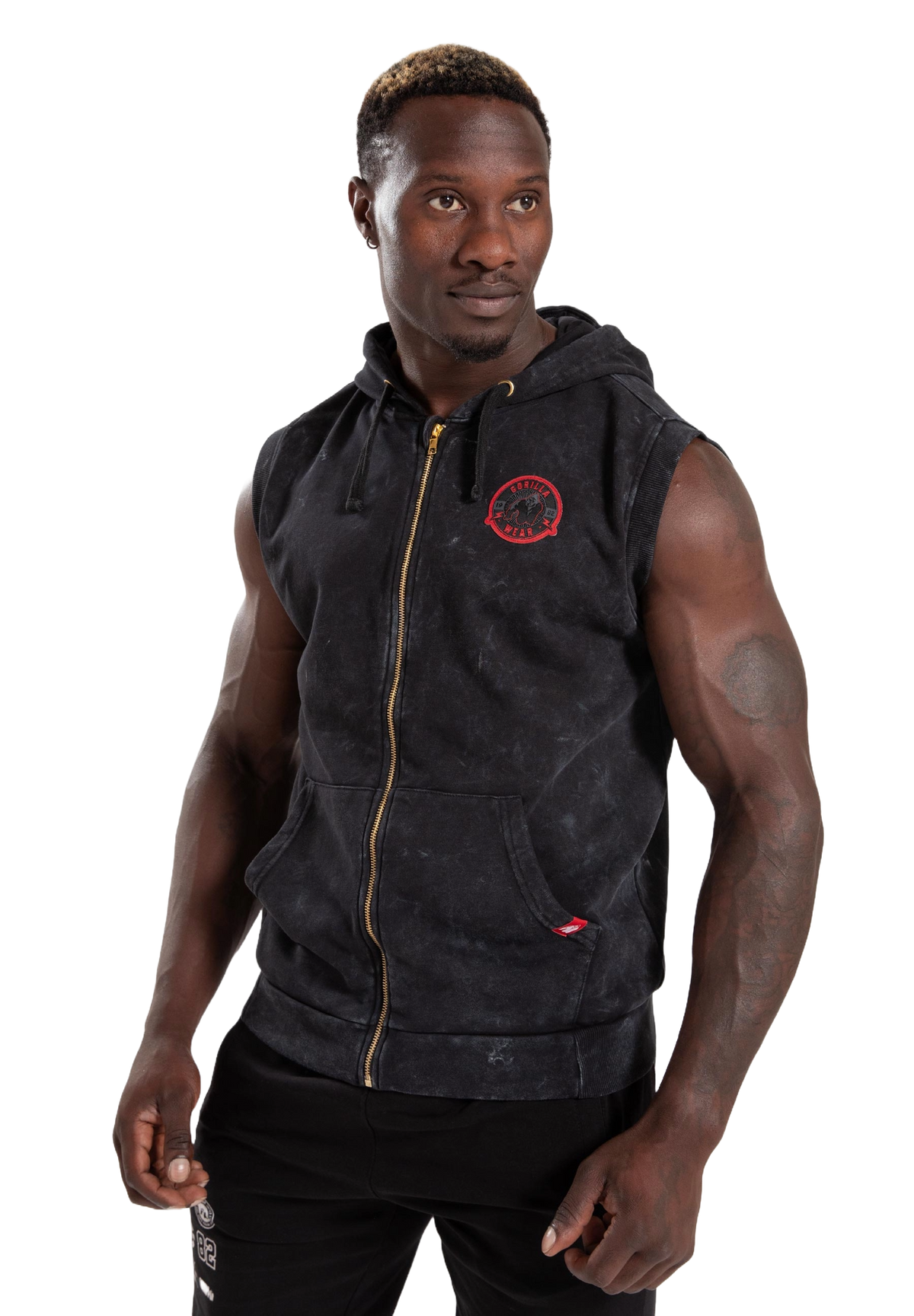 Gorilla Wear Silverdale Sleeveless Hoodie, black