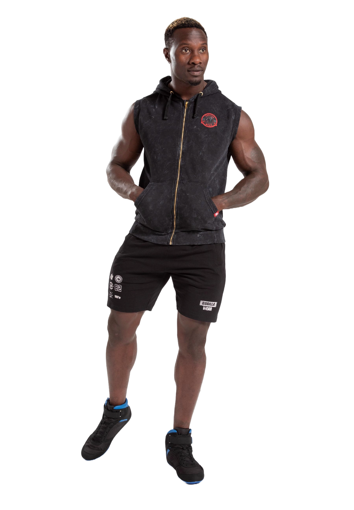 Gorilla Wear Silverdale Sleeveless Hoodie, black