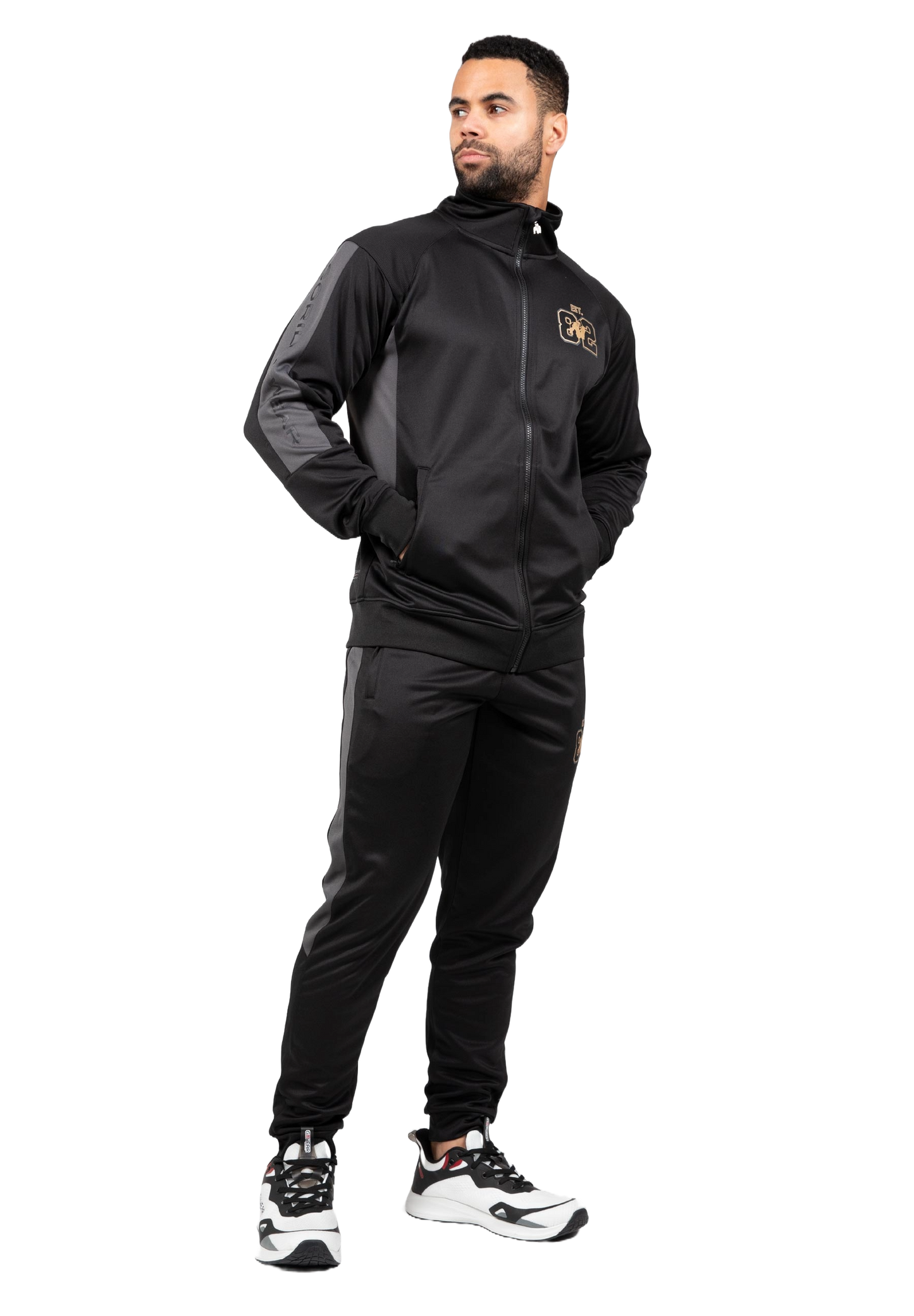 Gorilla Wear Devon Training Jacket, black/grey