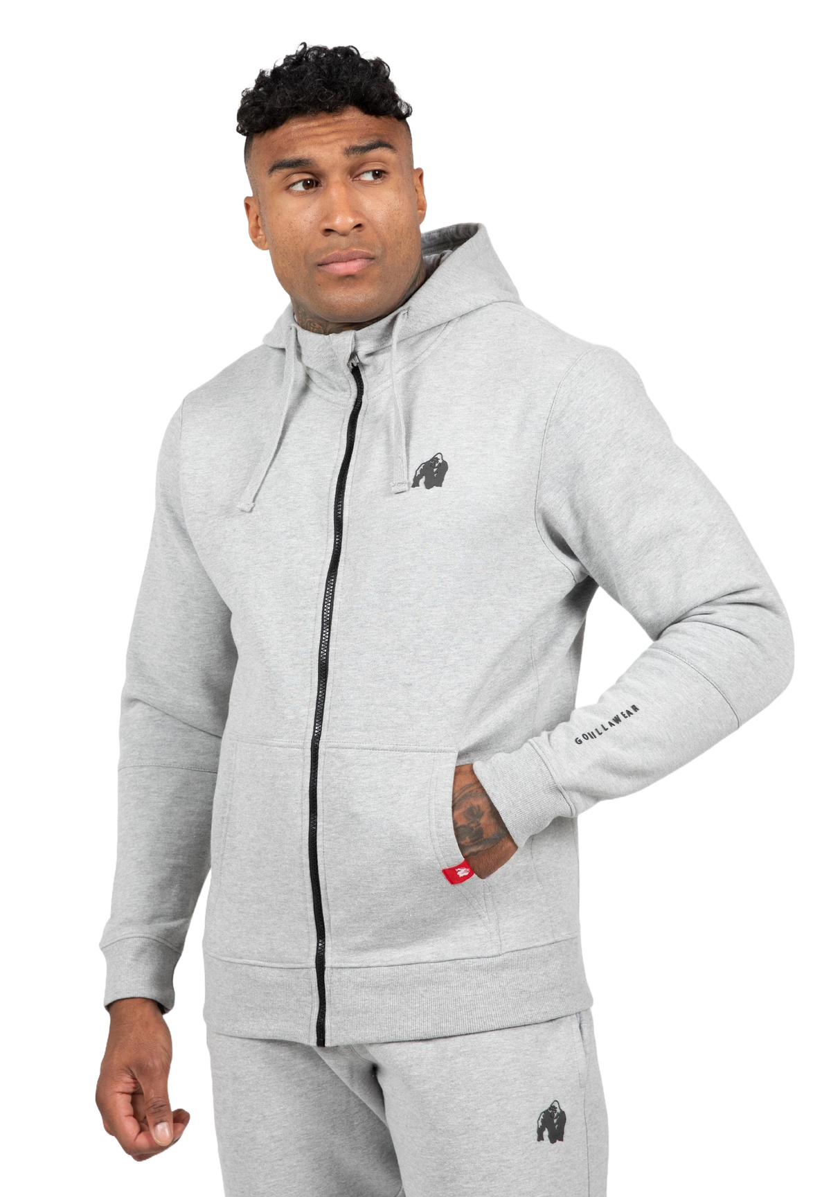 Gorilla Wear Leon Zipped Hoodie, grey