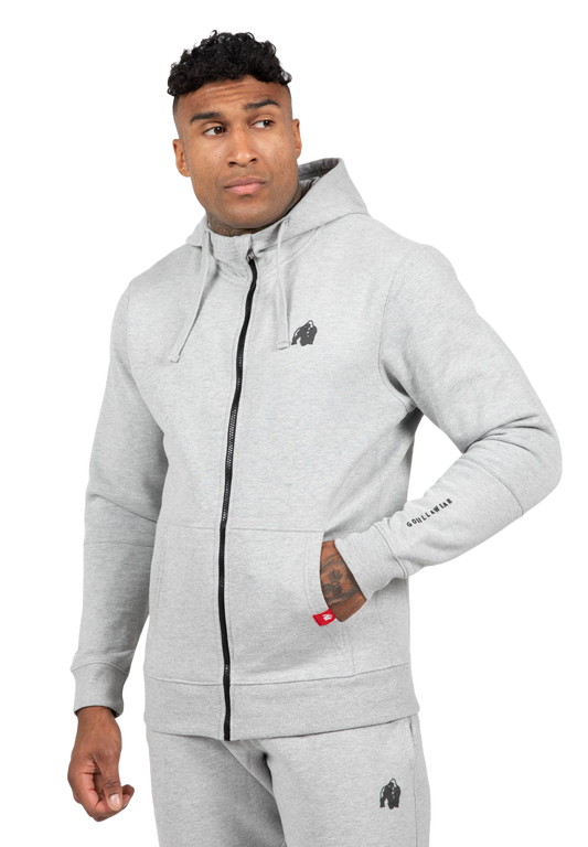Gorilla Wear Leon Zipped Hoodie, grey