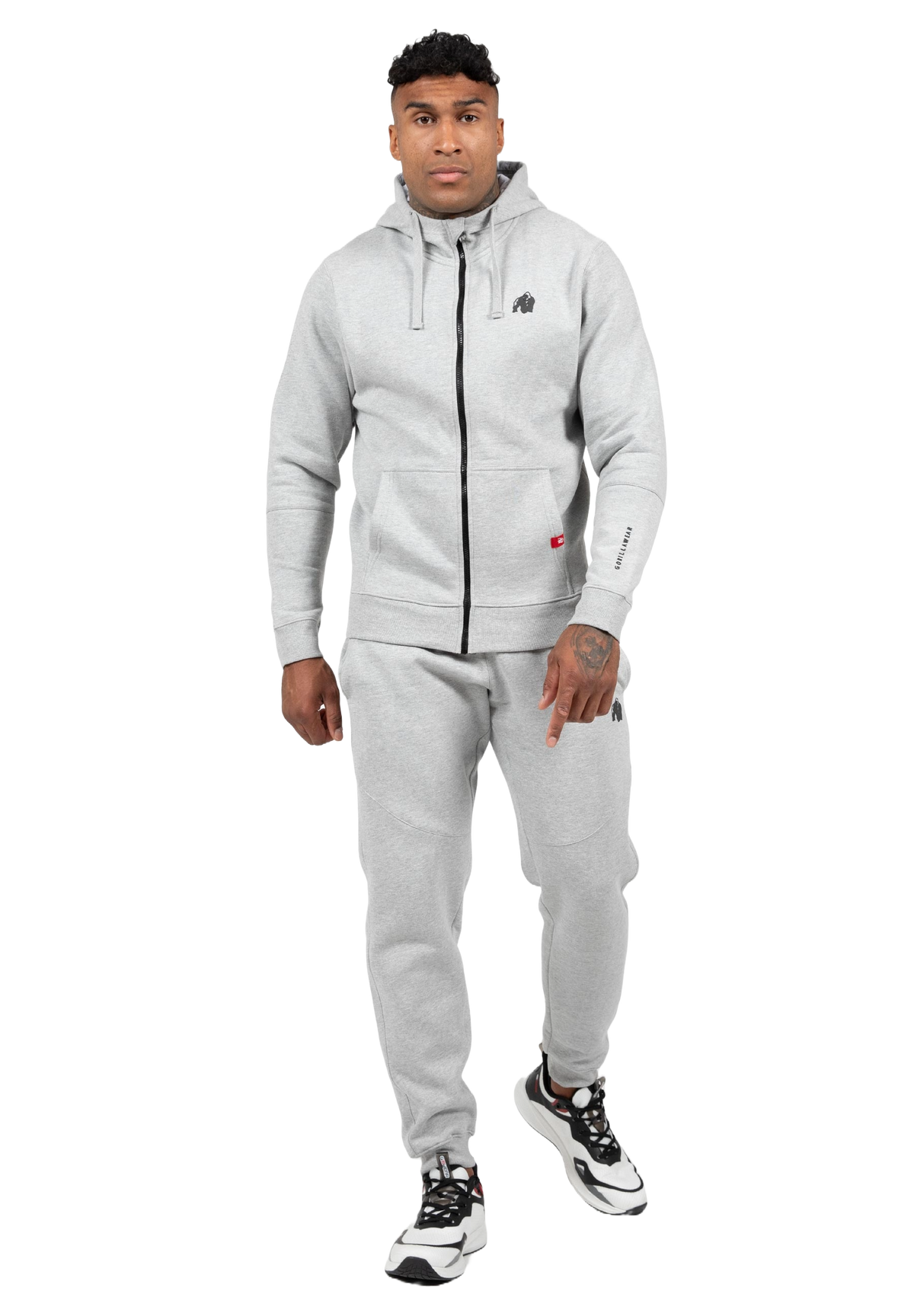 Gorilla Wear Leon Zipped Hoodie, grey