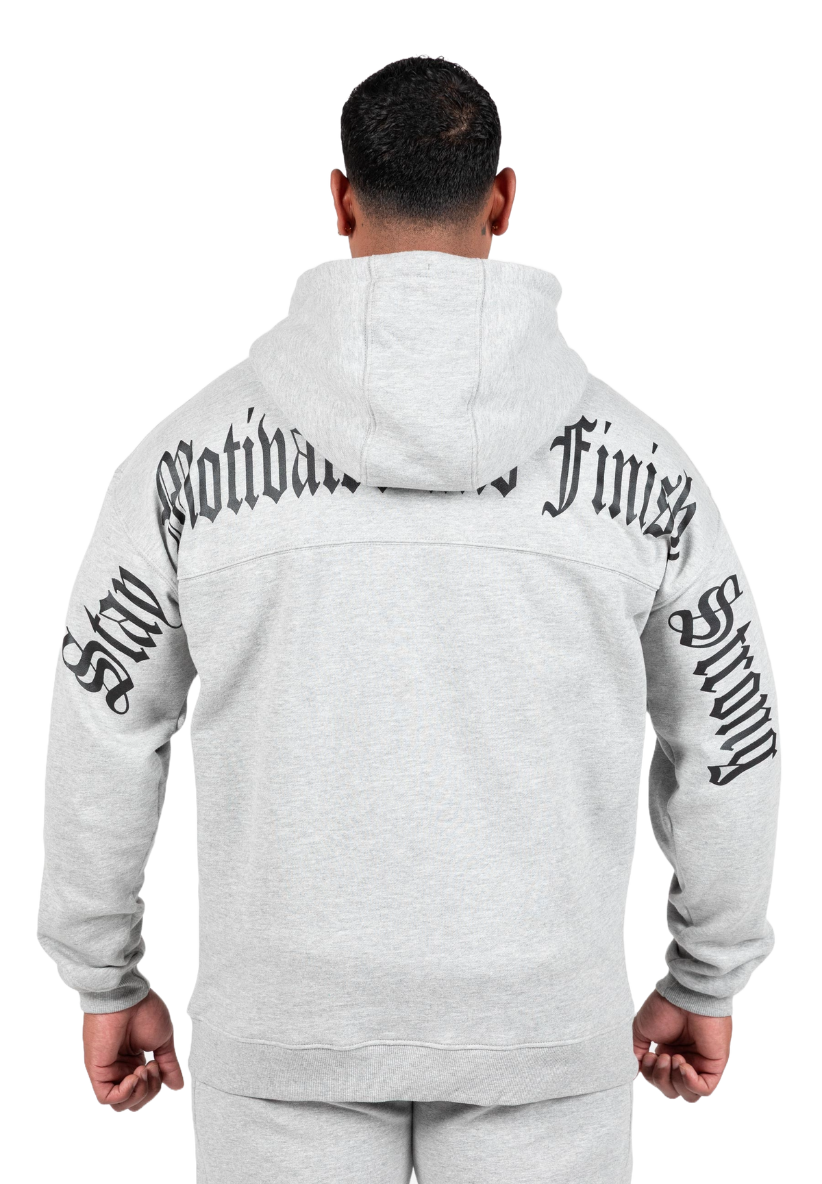Gorilla Wear Utah Zipped Hoodie, light grey melange