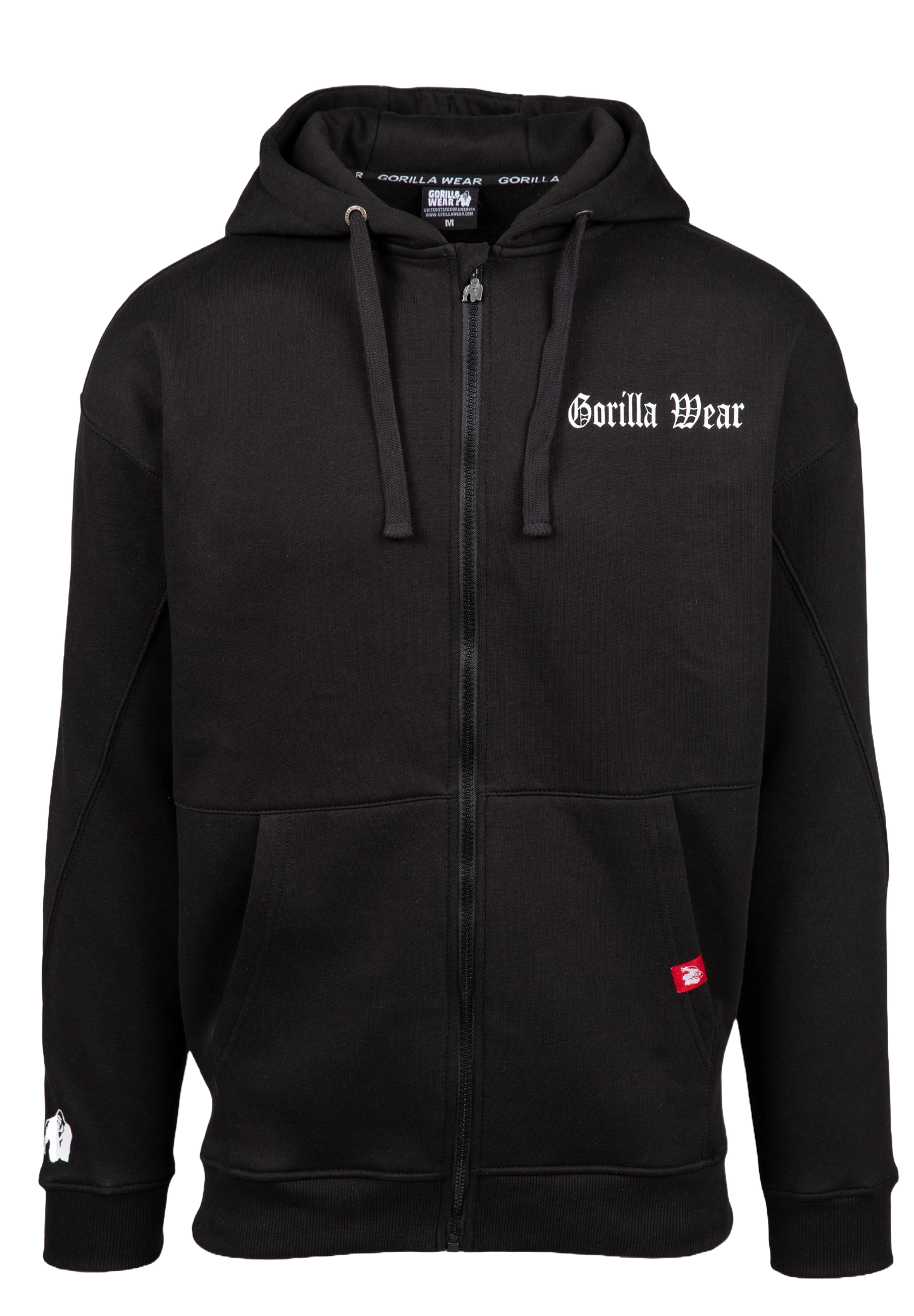 Gorilla Wear Utah Zipped Hoodie, black