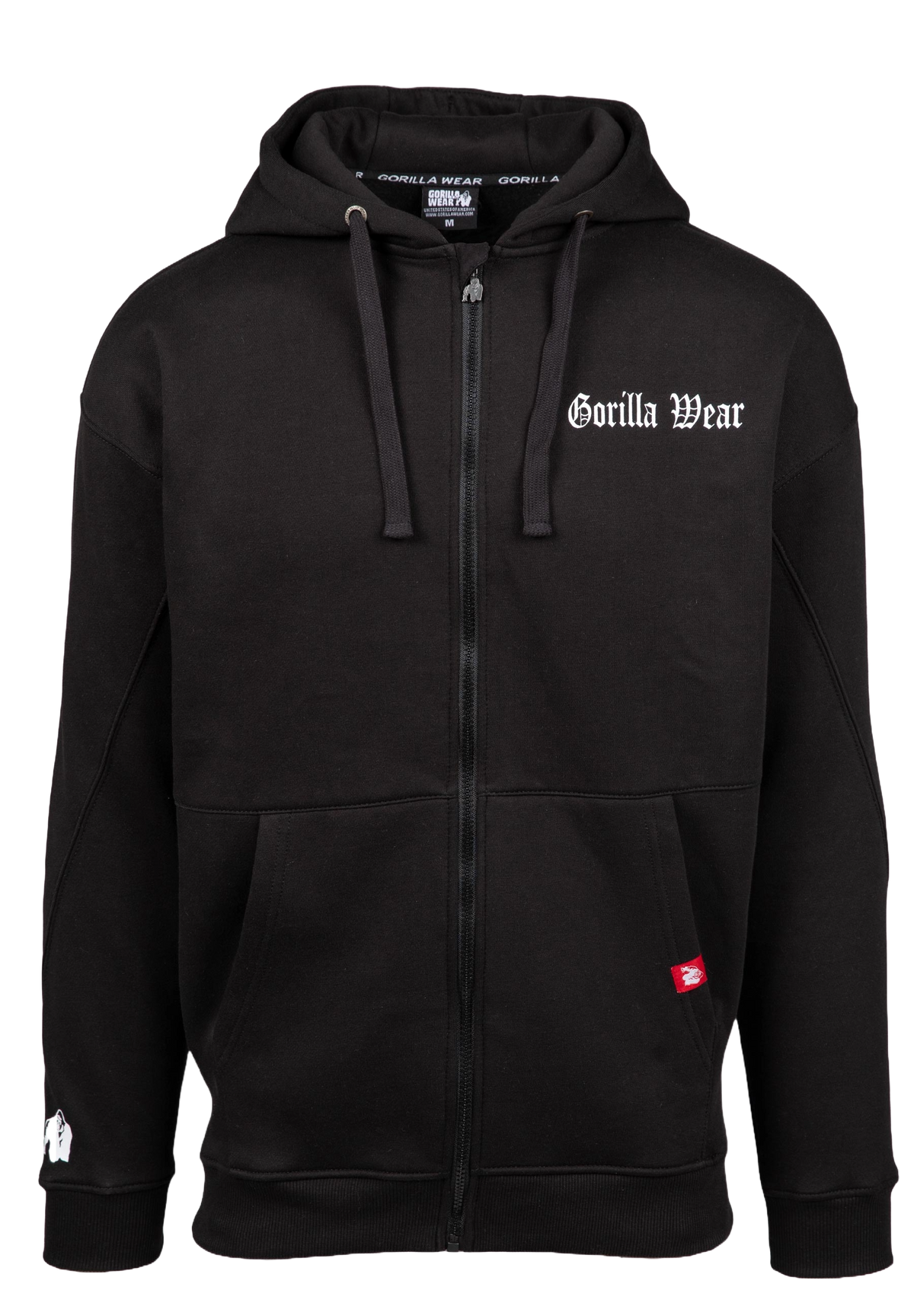Gorilla Wear Utah Zipped Hoodie, black