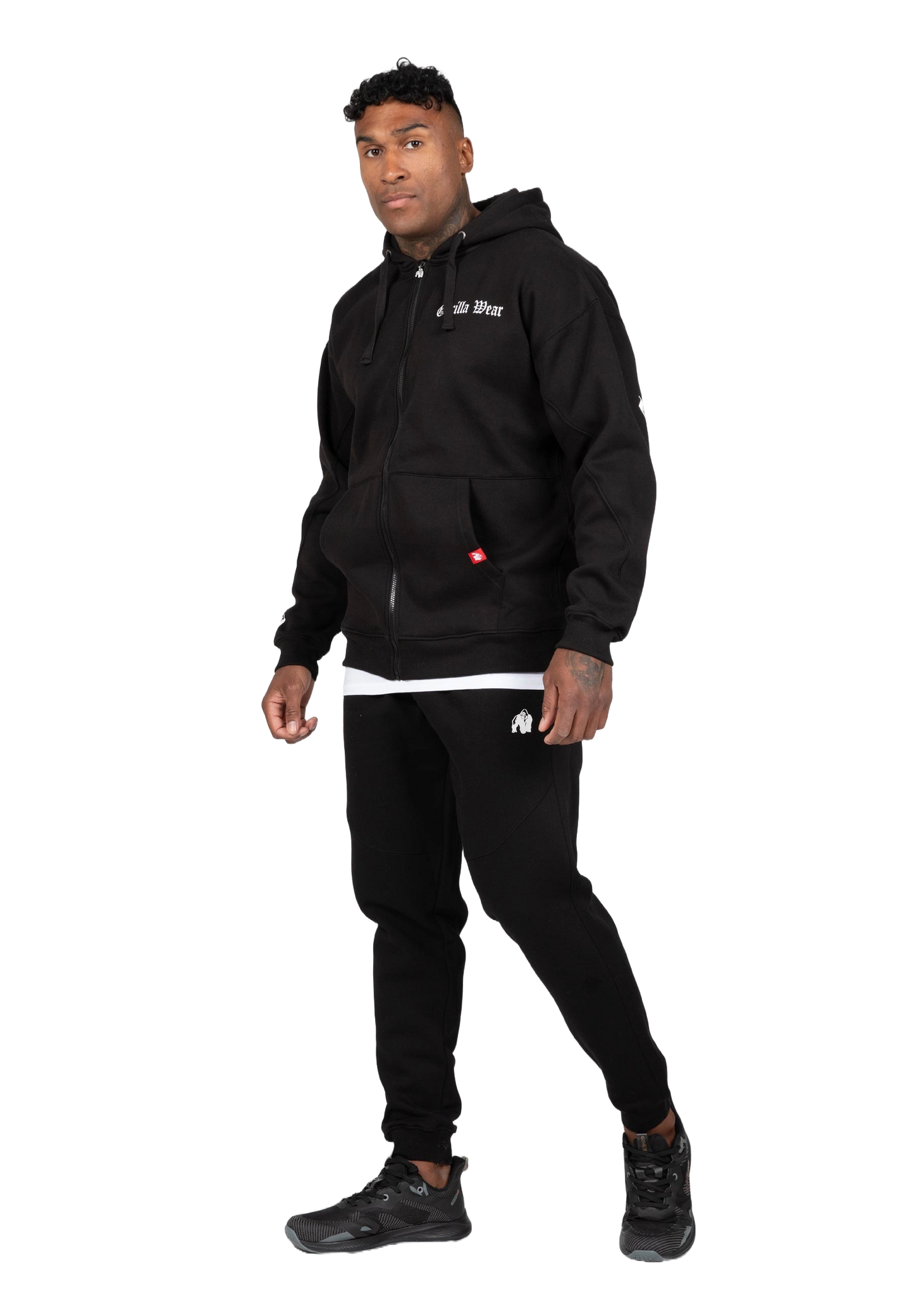 Gorilla Wear Utah Zipped Hoodie, black