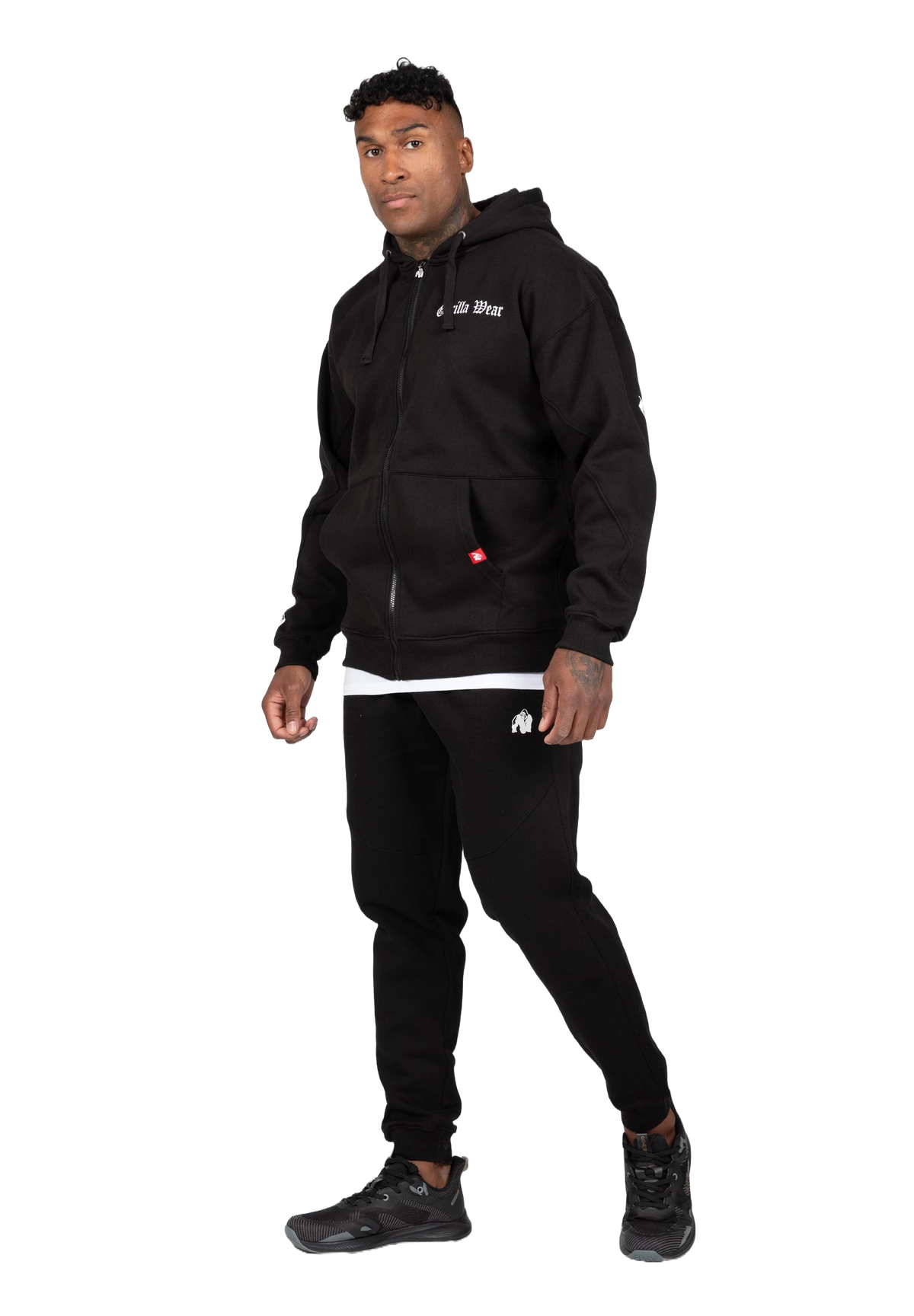 Gorilla Wear Utah Zipped Hoodie, black