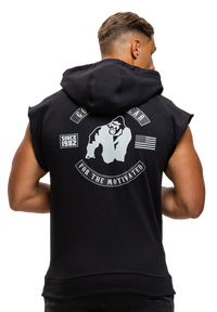 Gorilla Wear Huntley Sleeveless Hoodie, black