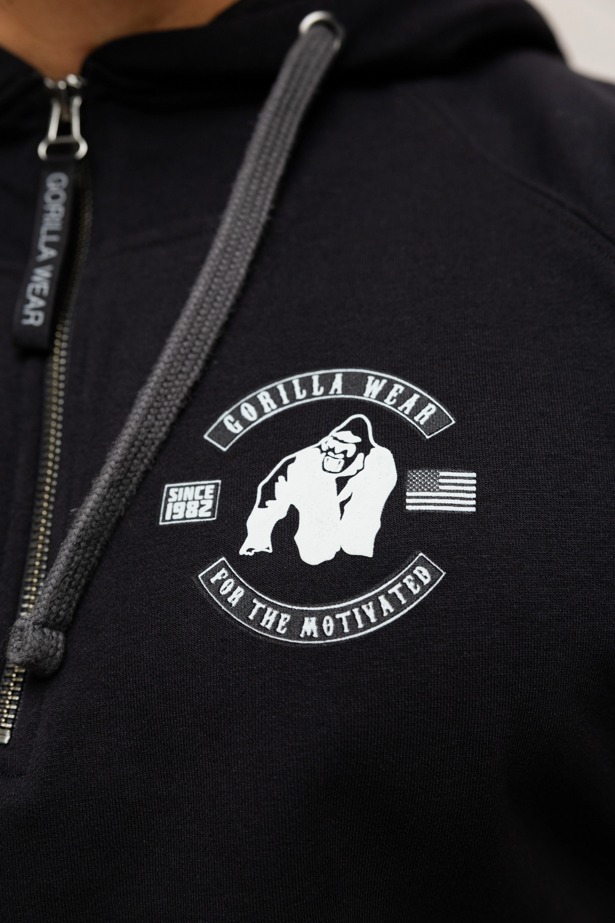 Gorilla Wear Huntley Sleeveless Hoodie, black